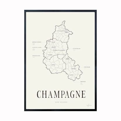 Poster Corkframes Vinkarta Champagne