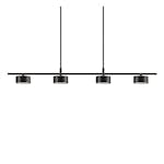 Taklampa Nordlux Clyde Svart 4L Pendel med LED