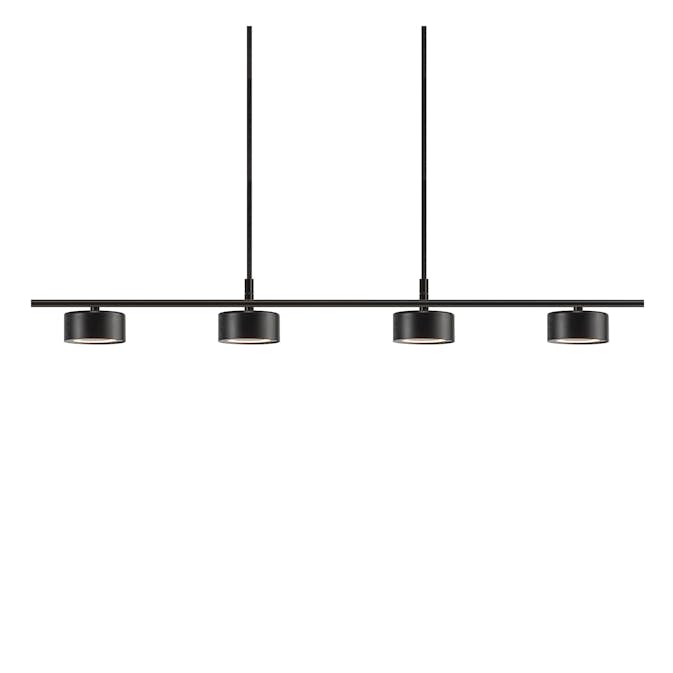 Taklampa Nordlux Clyde Svart 4L Pendel med LED