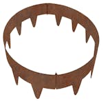 Rabattkant Skotte Garden Trädring Corten Hög 16cm ⌀65 cm Gräskant Silver Zinkplåt