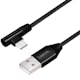Vinklad USB-C-kabel LogiLink USB 2.0 Max 3A 1 m