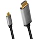 Kabel LogiLink USB-C till HDMI 4K/60Hz Aluminium 1,8 m