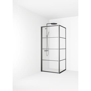 Duschhörn Macro Design Empire Swing Klarglas med Spröjs