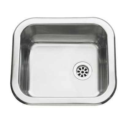 Diskho Intra Barents BA3013-R06 Rostfri Vändbar Enkel med Propp & Vattenlås