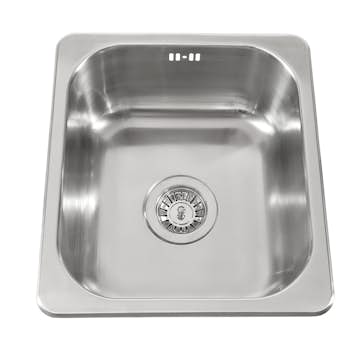 Diskho Nordic Tech Rubin NR 330 för Kök och Tvättstuga, Rostfri Stål