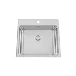 Infälld Diskho Nordic Tech Safir 520 B Rostfri Enkel med Korgventil & Vattenlås