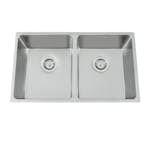 Diskho Nordic Tech Zirkon 80 K Rostfri Stål Dubbel för Kök och Tvättstuga