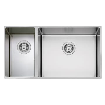 Diskho DecoSteel XV 2350 Infällnad Rostfri Dubbel Diskho Kök