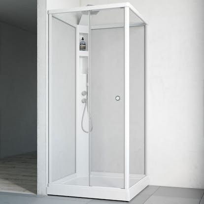 Duschkabin Macro Design Flow Front med Infälld Blandare