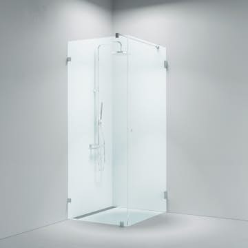 Duschhörn Strømberg Lucca 130 Fastvägg med Dörr