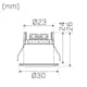 Downlight Hide-a-lite Core Smart 45°