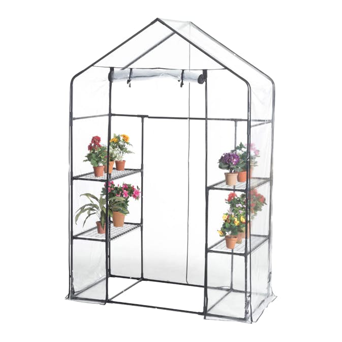 Miniväxthus Hortus Drivhus Transparent 4 Hyllor 143x73x195 cm