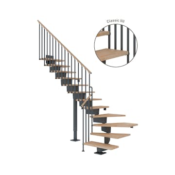 Vinkeltrappa Dolle Dubai Bok Oljad 1/4 Classic IIII