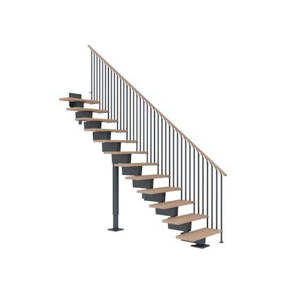 Våningstrappa Dolle Dubai Ek Vit Oljad Classic IIII