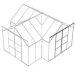 Dubbeldörrar Vitavia Set Till Växthus Sirius/Uranus Svarta