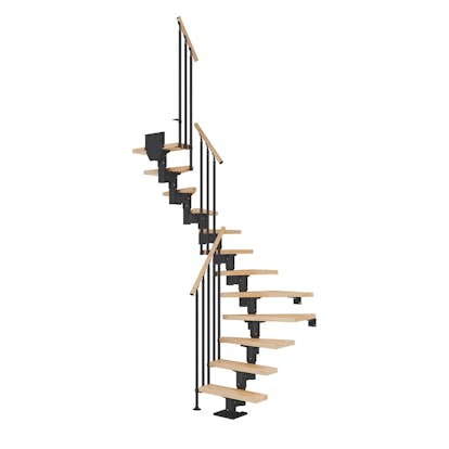 Spartrappa Dolle Dublin Bok Steg 1/2 Svängd Classic III Räcke