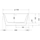 Badkar Duravit White Tulip Vit 1400x1400 mm