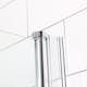 Duschdörr Bathlife Mångsidig Rak Dörr Delvis Frostat Glas