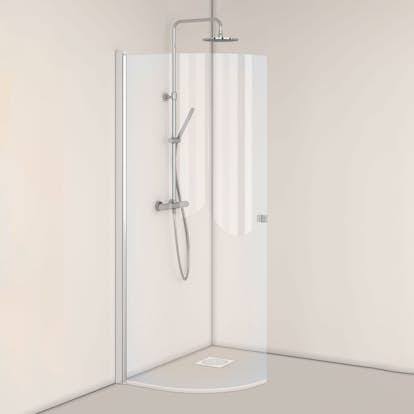Duschdörr Hafa Igloo Pro J-DOOR 80 Klarglas
