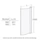 Duschdörr Contura Shower Space SBNK Bockad