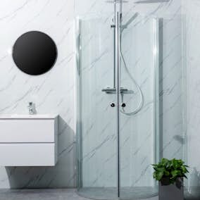 Duschhörn Bathlife Mitt Aluminium