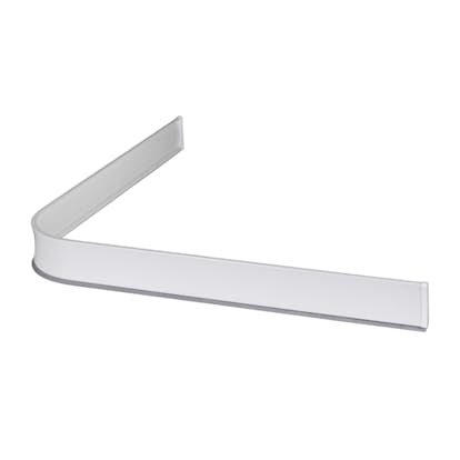 Duschsarg Leijma Stabil L-Form Vit