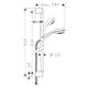 Duschset Hansgrohe Crometta 85 Vario 90 cm