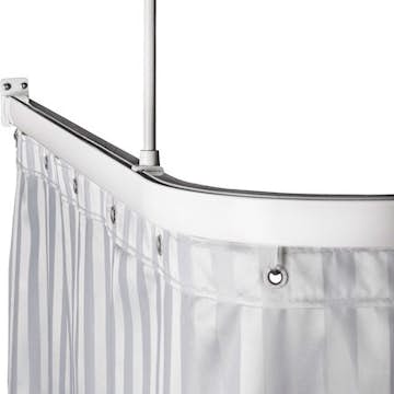 Duschstång Leijma Stabil U-Form Vit