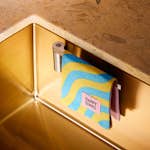 Disktrasehållare Happy Sinks Magnetisk Rostfritt Stål - Ett Hygieniskt Tillbehör för Köket