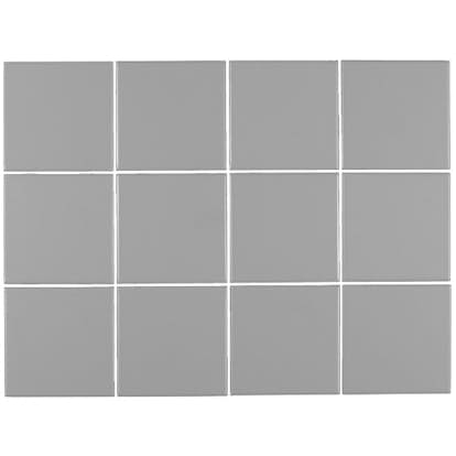 Klinker Arredo Unicolor Mid Grå 10x10 cm