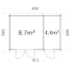 Stuga Palmako Ella 13,5 m2
