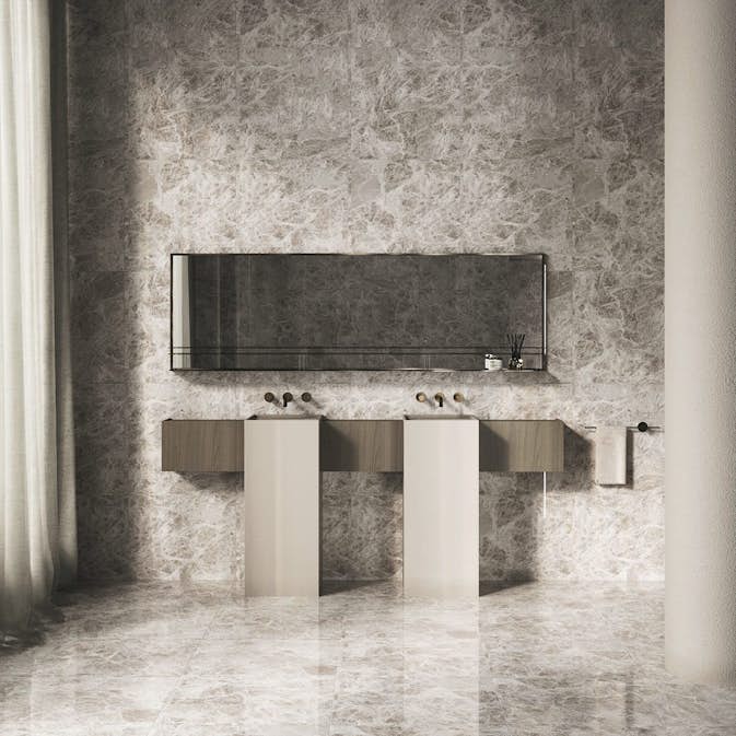 Klinker Emperador Light Grey Marmor Blank 60x60 cm