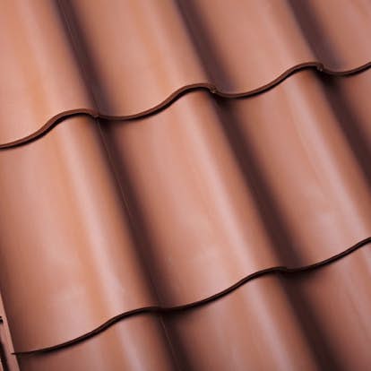 Enkupig Takpanna Benders Hansa Rak Kant Obehandlad Naturröd