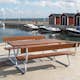 Bänkbord Utomhus Eden Wood Robust med Rygg