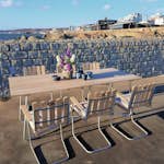 Matgrupp Utomhus Eden Wood Amanda med 6 Utefåtöljer