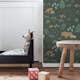 Tapet ESTAhome Skog Med Djur Mörkgrönt Och Beige EW139249