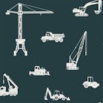 Tapet ESTAhome Fordon Mörkblått Och Vitt EW139265