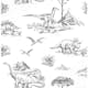 Tapet ESTAhome Dinosaurier Svart Och Vitt EW139269