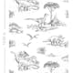 Tapet ESTAhome Dinosaurier Svart Och Vitt EW139269