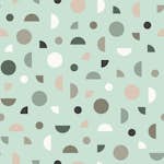 Tapet ESTAhome Grafiskt Motiv Mint, Rosa Och Vitt EW139279