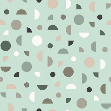 Tapet ESTAhome Grafiskt Motiv Mint, Rosa Och Vitt EW139279