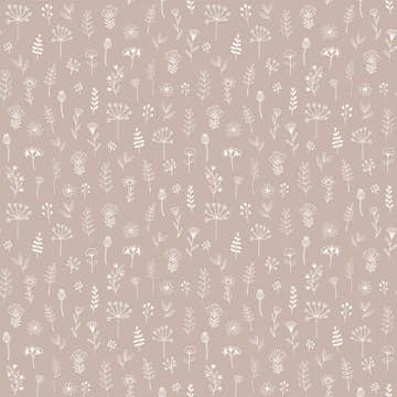 Tapet ESTAhome Blommönster Antikrosa Och Vitt EW139280