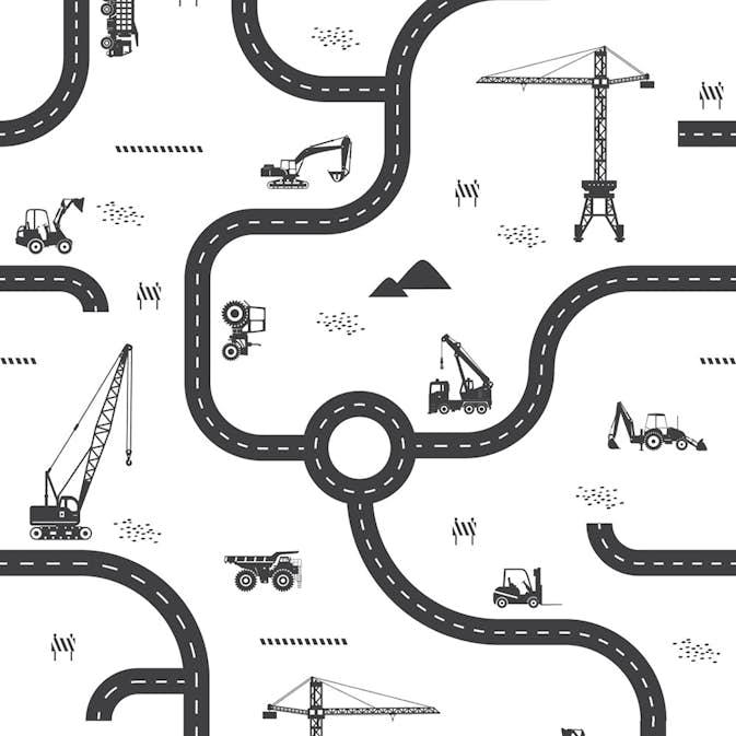 Fototapet ESTAhome Fordon Svart Och Vitt EW159057