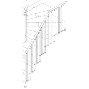 Utvändigt Räcke Dolle Dubai Classic IIII Bok Oljad