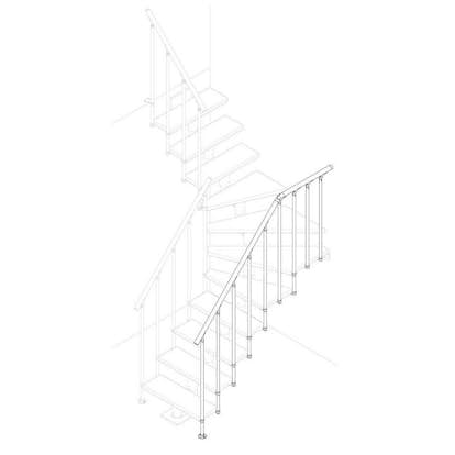 Utvändigt Räcke Dolle Classic II Bok Oljad