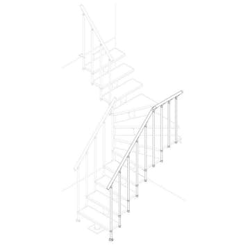 Utvändigt Räcke Dolle Classic II Bok Lackad