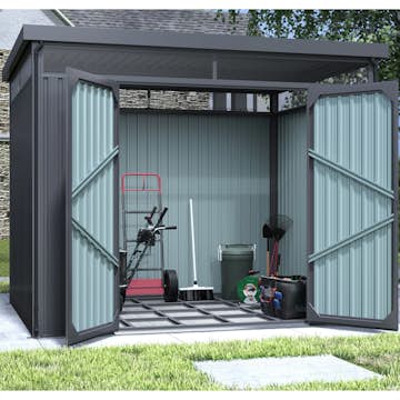 Växthus Metalcraft 24m² Stålram & Plastöverdrag