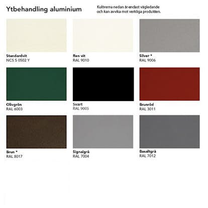 Färgtillval Outline Utsida Alu