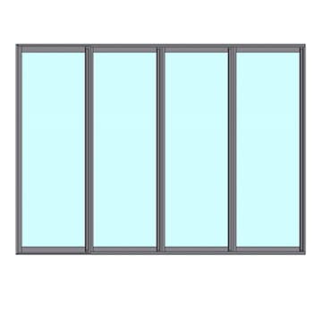 Fast Väggparti Novoroom Ultra 4-Delat