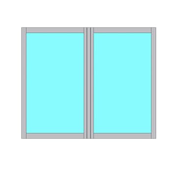 Fast Fönsterparti Novoroom Energi 2-Delat